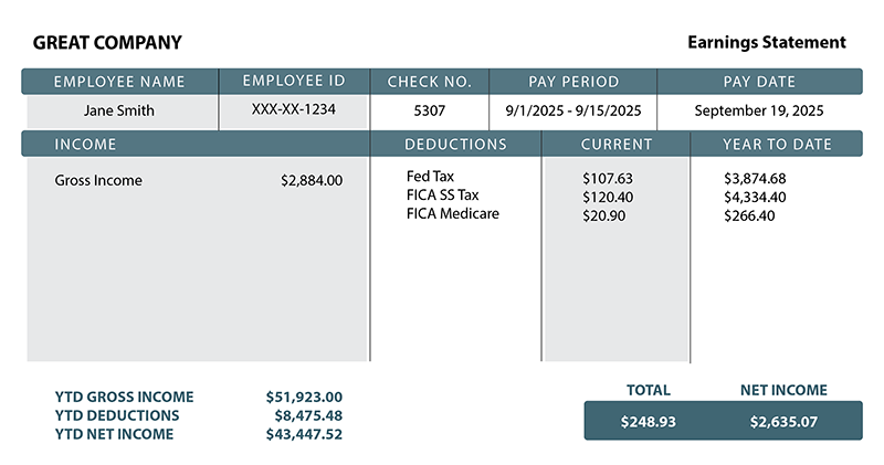 PayCheck Stub